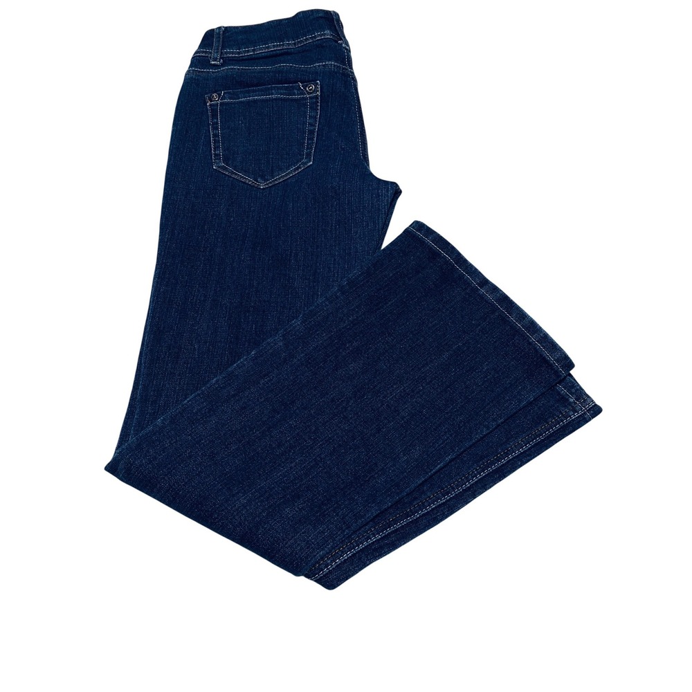 Imperial Star Dark Wash Bootcut Flare Jeans Women's Size 7‎ Stretch Denim - Picture 12 of 12